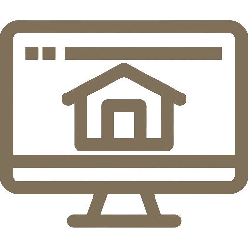 Monitor mostrando una casa, relacionado con Servicios Valorium.